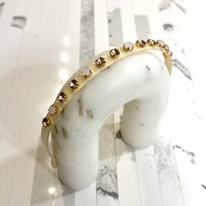 Gold and Cream Crystal Embellished Headband